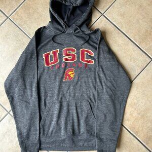 Mens USC Trojans Dry fit pullover grey hoodie Size L